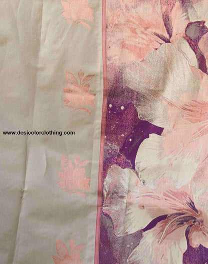 Purple Silk Woven Saree