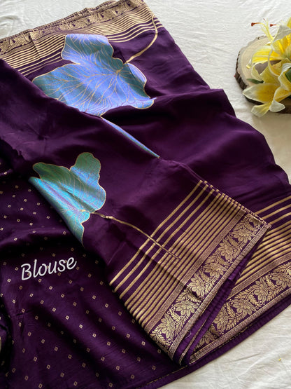 Product Image - Designer Munga Silk Sarees with Zari & 3D Flower Woven Design - SAI PALLAVI