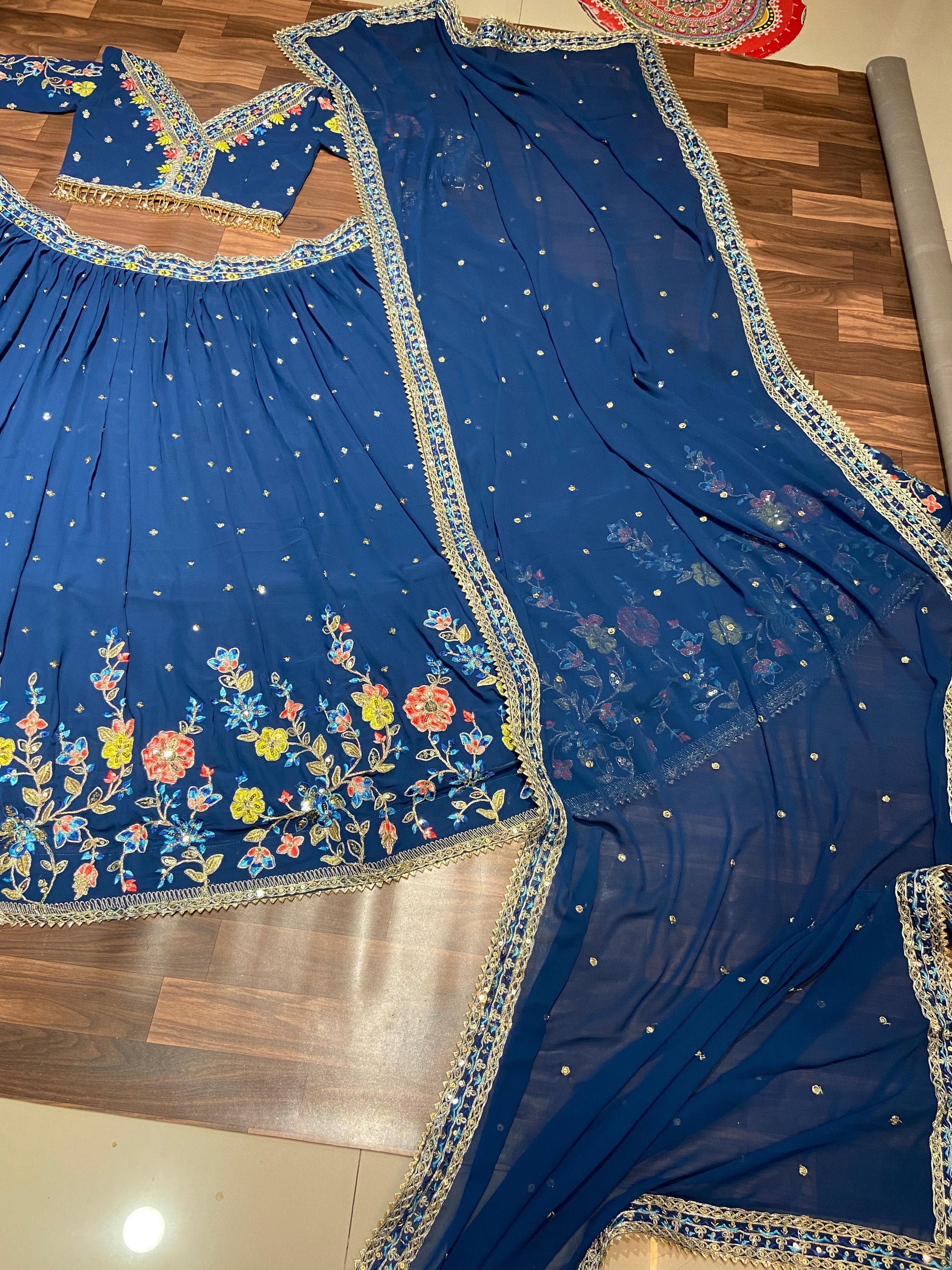Product Image - Premium Designer Wedding Saree & Lehenga in Faux Georgette Fabric