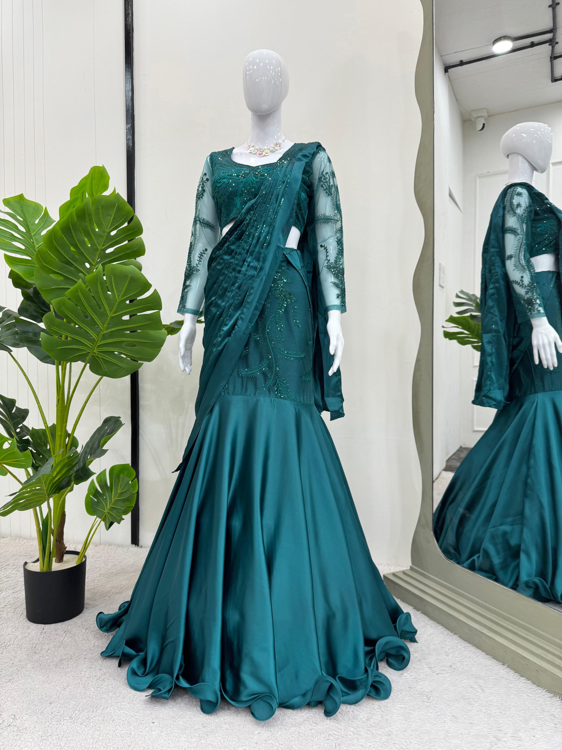 Product Image - Ready to Wear Lehenga Saree - Ethnic Festive Attire