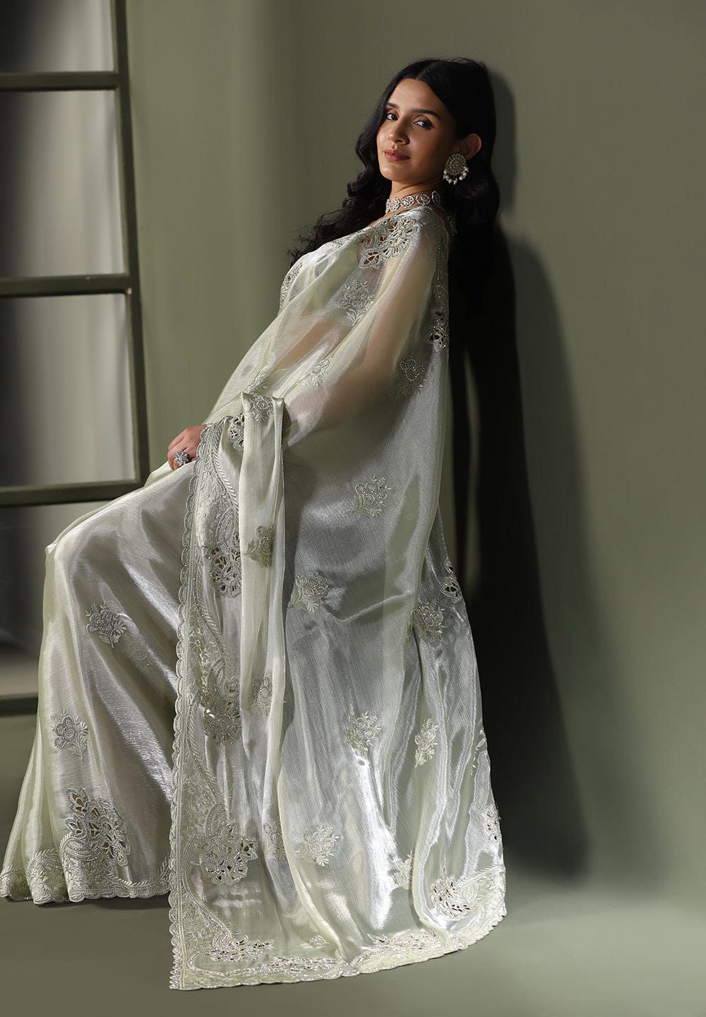 Product Image - Elegant Designer Georgette Saree for Weddings & Festive Wear