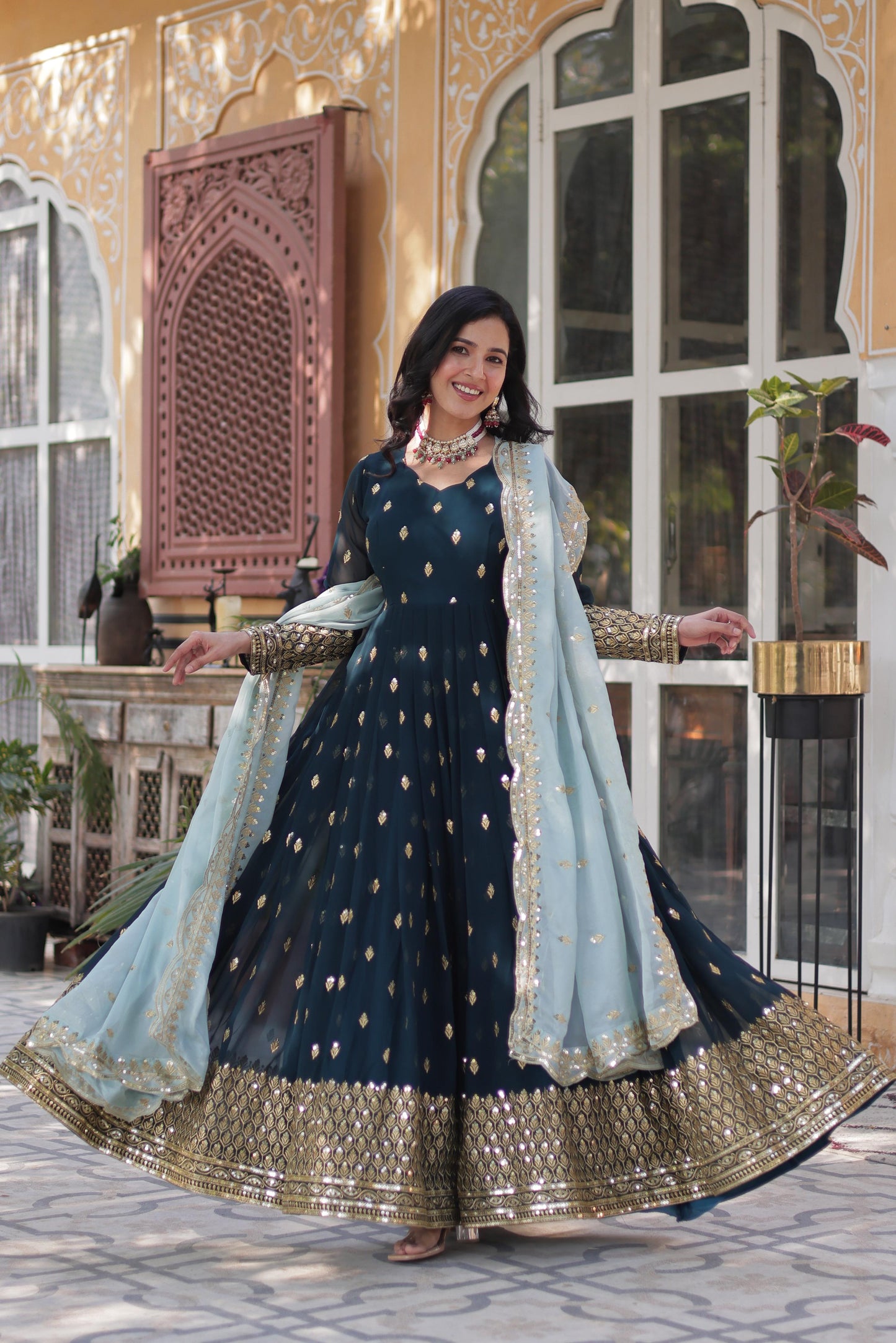 Product Image - Premium Designer ReadyMade Gown Collections - Elegant Festive Wear