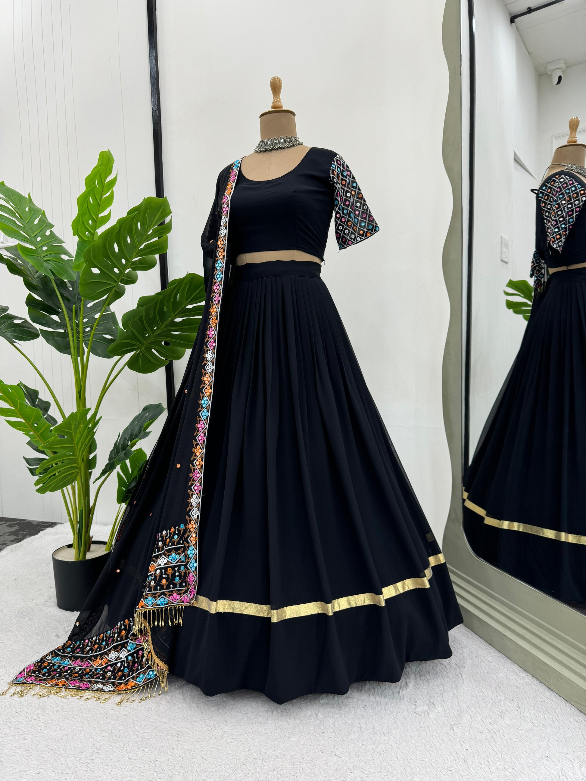 Product Image - Designer Georgette Lehenga Choli - QRC Series
