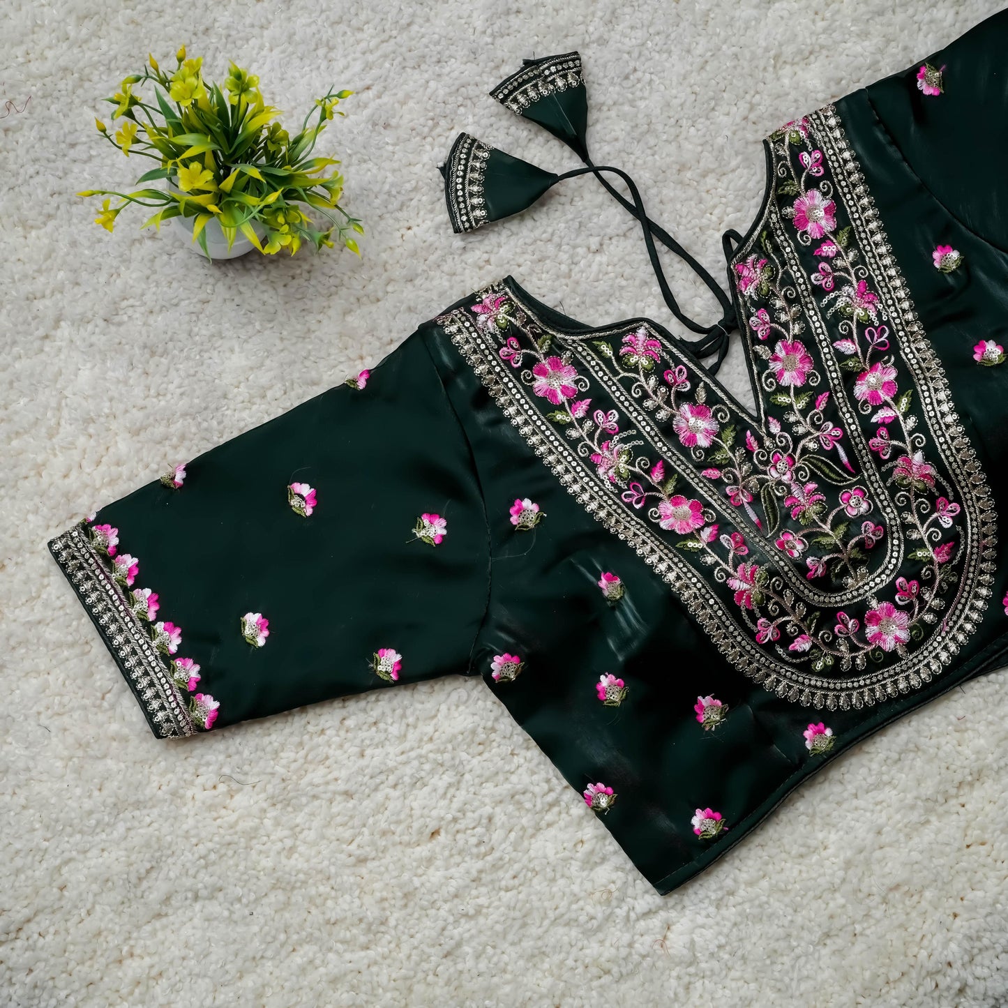 Product Image - Designer Festival Wear Embroidered Blouse