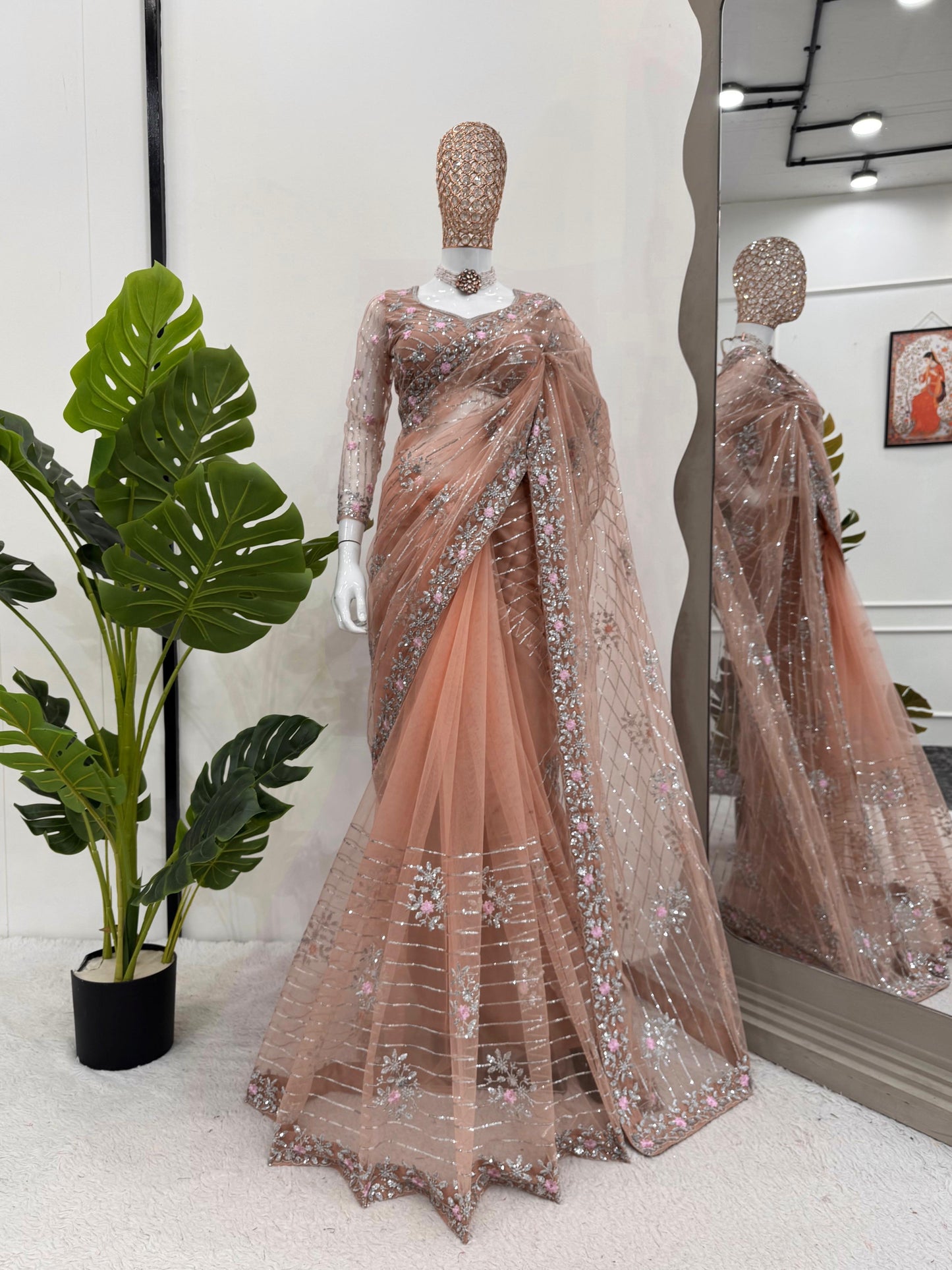 Product Image - Exquisite Designer Saree with Intricate Thred & Sequence Work