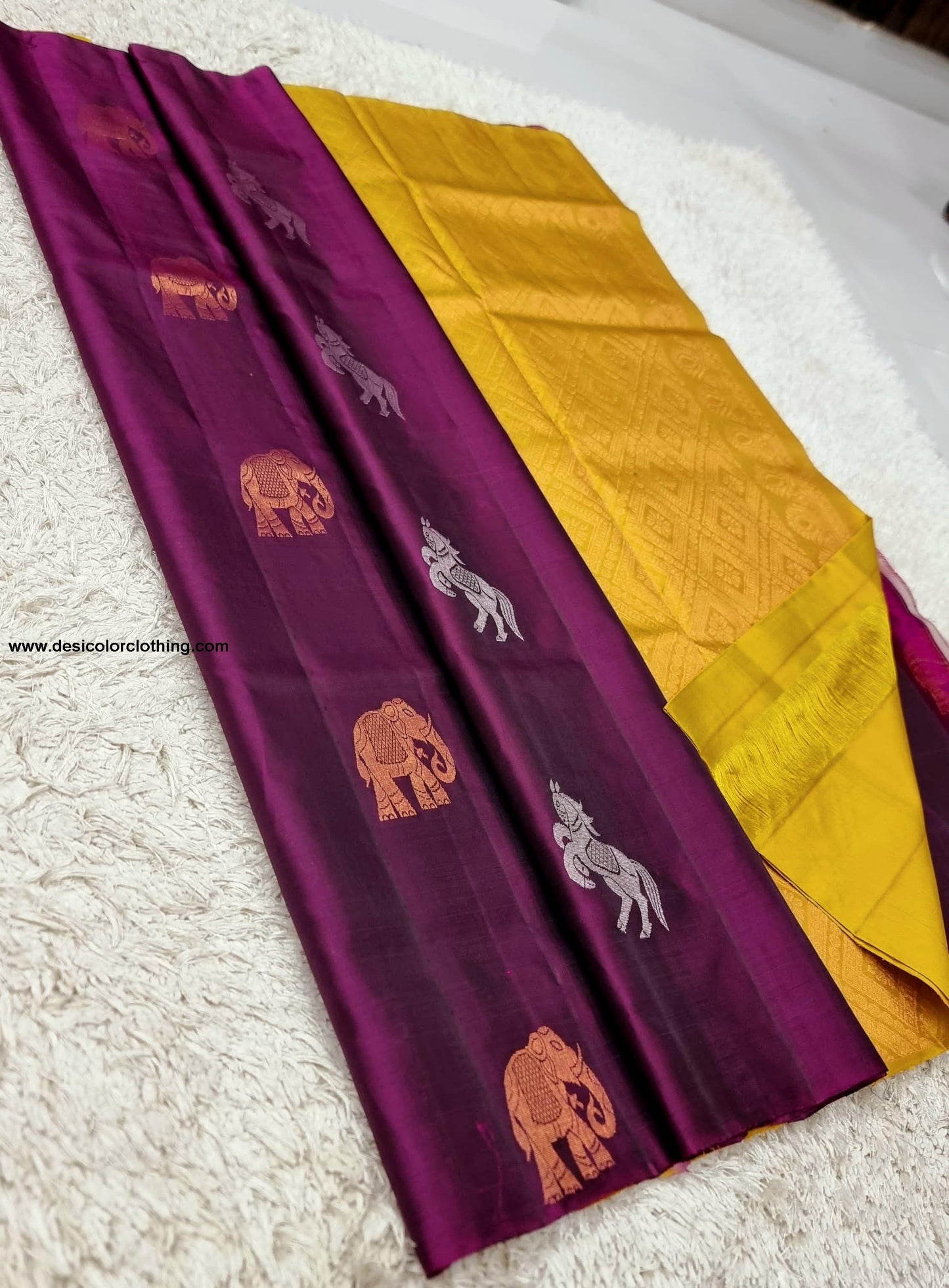 Kanchipuram Handwoven High Quality Lite Weight Soft Silk Sarees