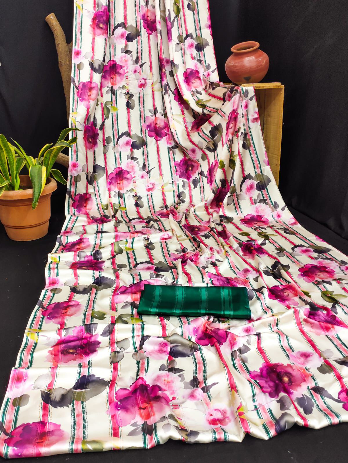 Product Image - Designer Georgette Saree for Festive and Wedding Wear
