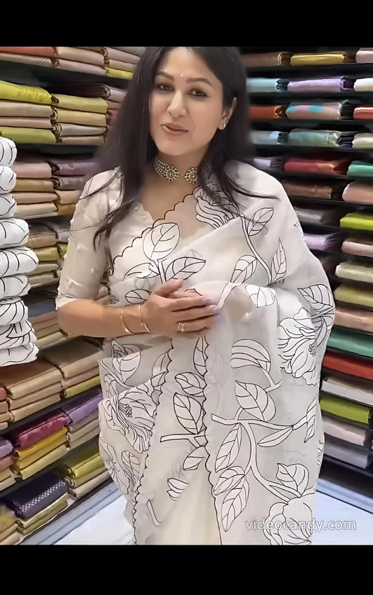 Product Image - Leaf Brasso Designer Saree