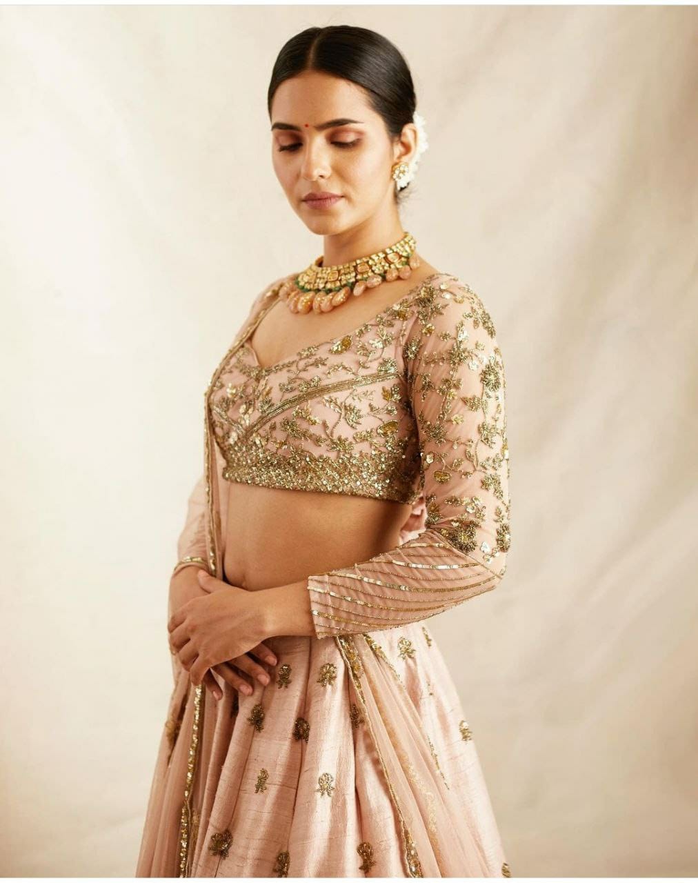 Product Image - Exclusive Lehenga Collection: Designer Silk Lehenga with Georgette Dupatta