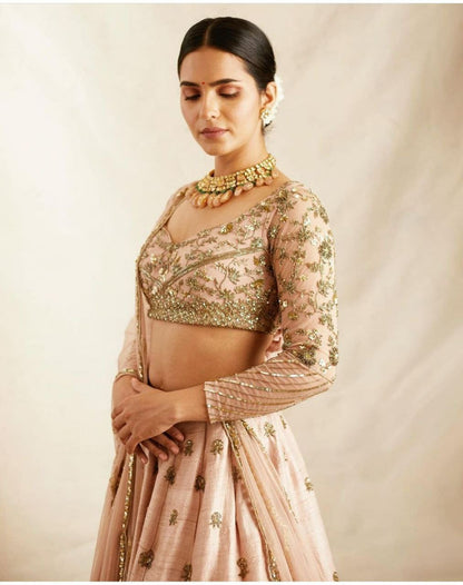 Product Image - Exclusive Lehenga Collection: Designer Silk Lehenga with Georgette Dupatta