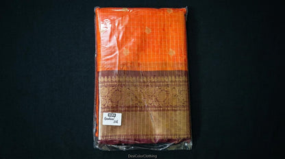 Product Image - Elegant Gadwal Pattu Checks Silk Sarees - 1