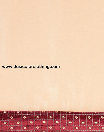 Beige Banarasi Chiffon Saree