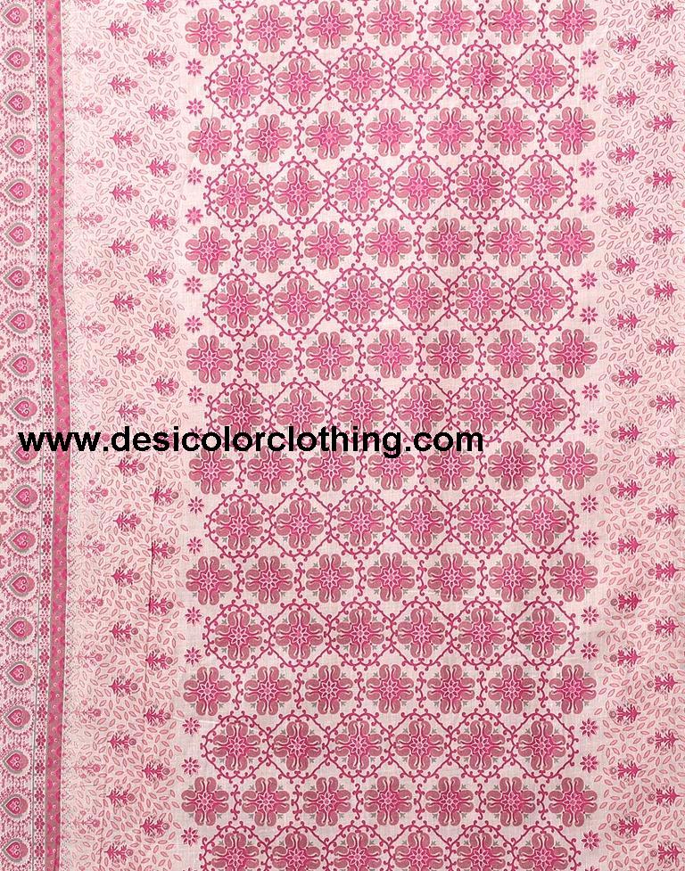Printed Cotton Unstitched Salwar Suit Material