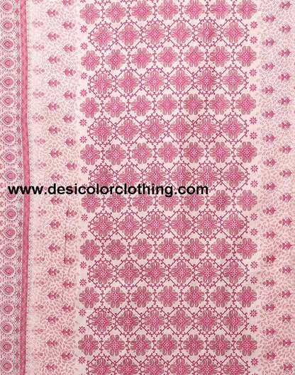 Printed Cotton Unstitched Salwar Suit Material