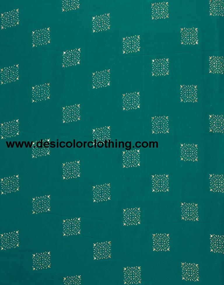 Rama Green Chiffon Saree