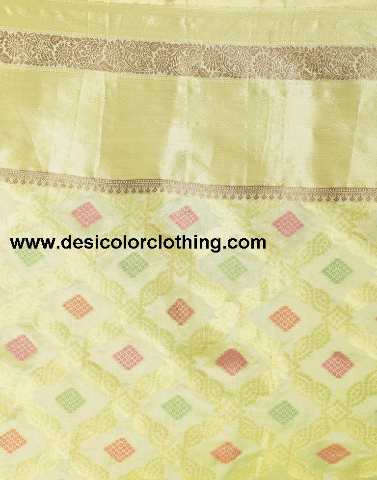 Pista Green Organza Saree