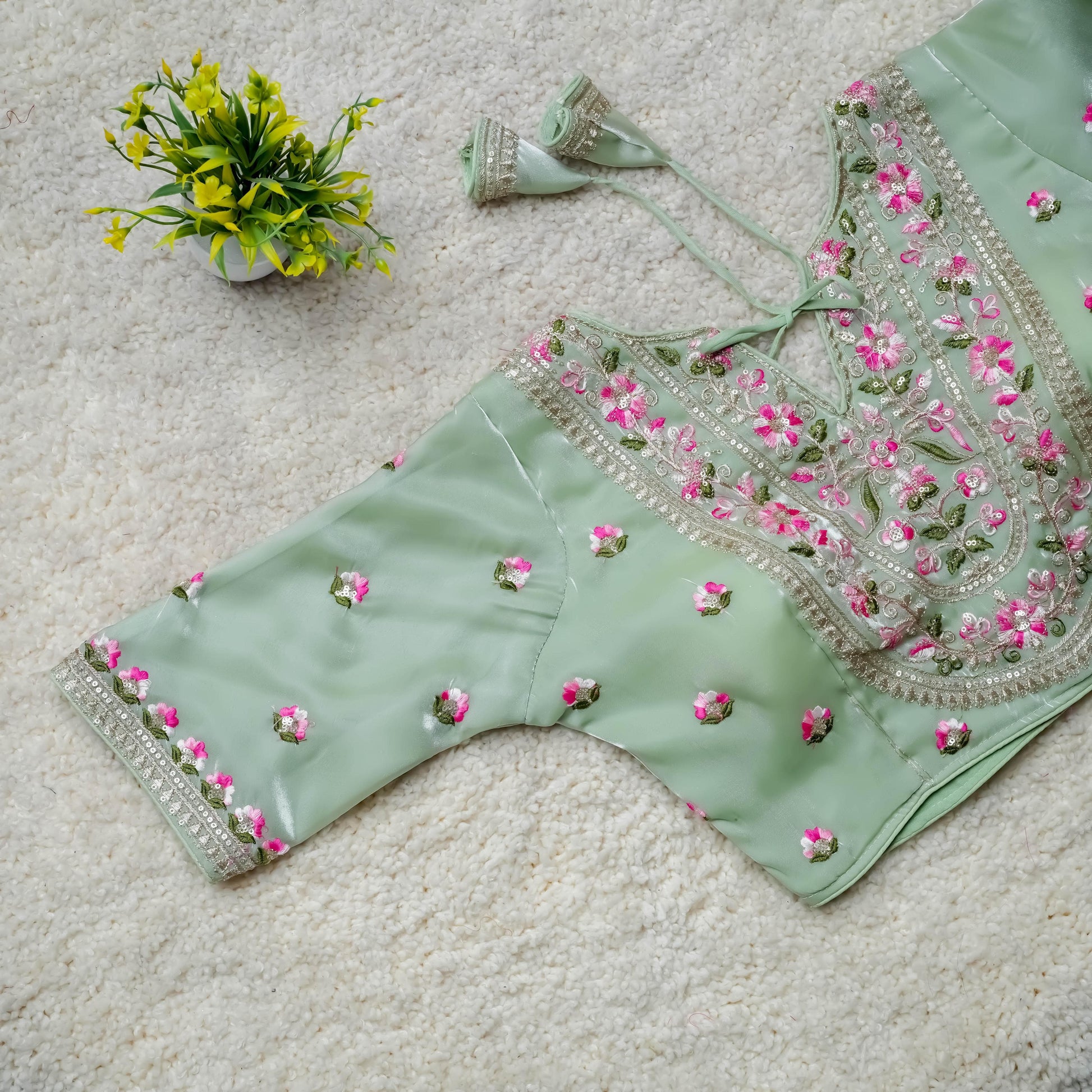Product Image - Designer Festival Wear Embroidered Blouse
