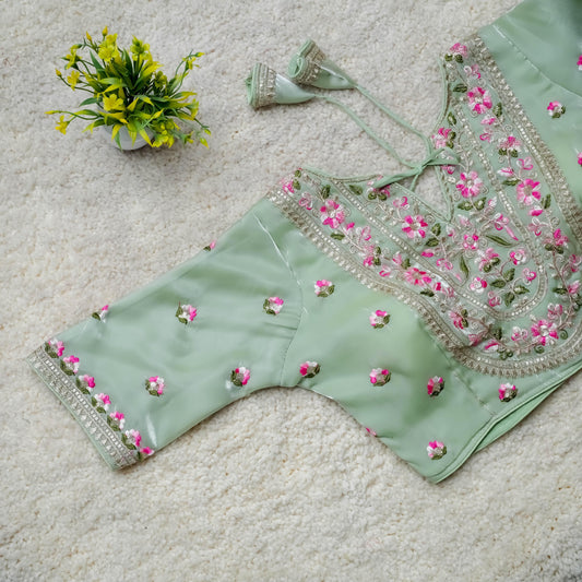 Product Image - Designer Festival Wear Embroidered Blouse