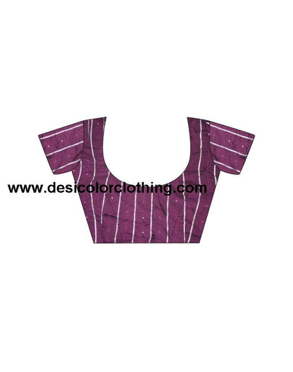 Deep Magenta Georgette Plain Saree