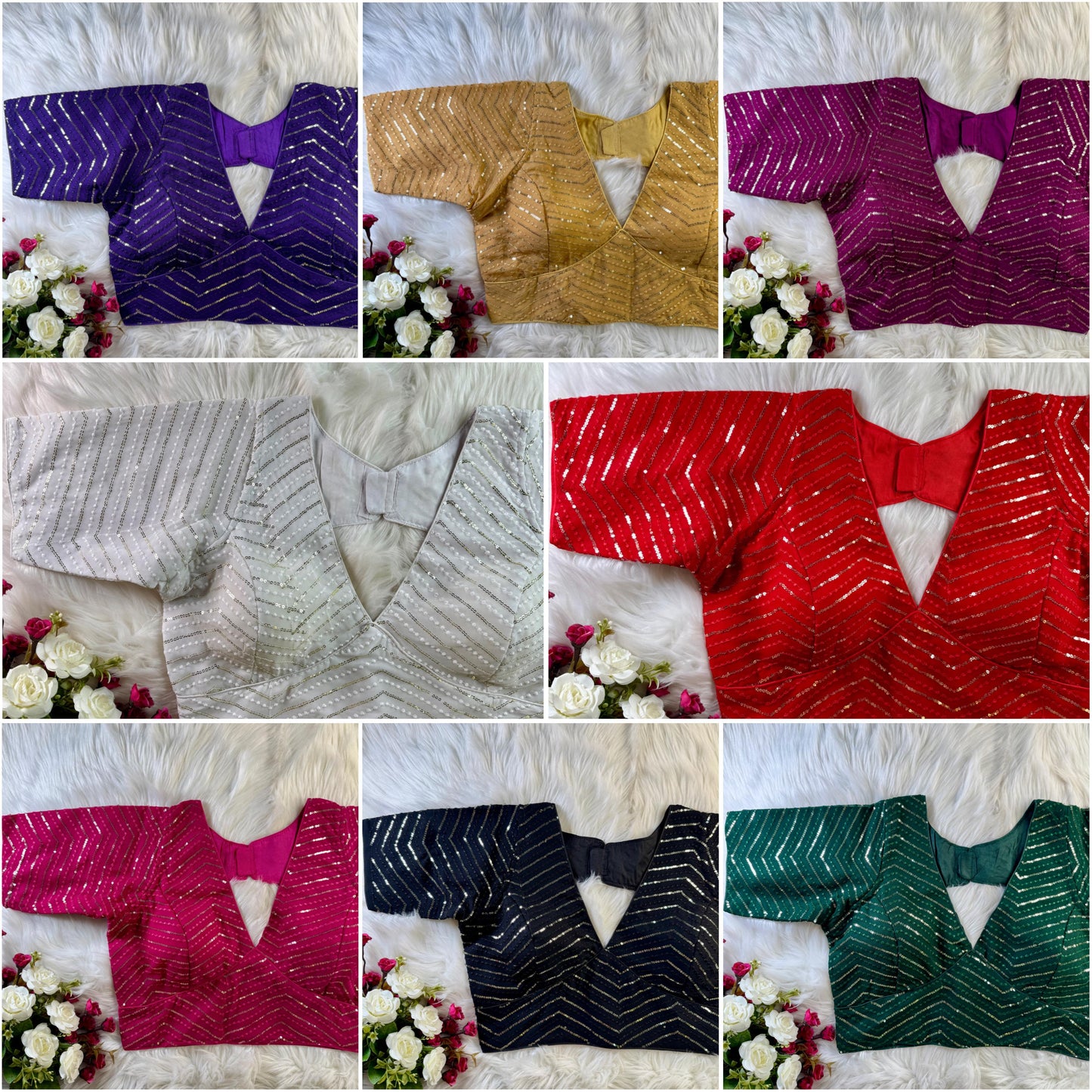 Product Image - Designer Georgette Saree Collection - Falguni