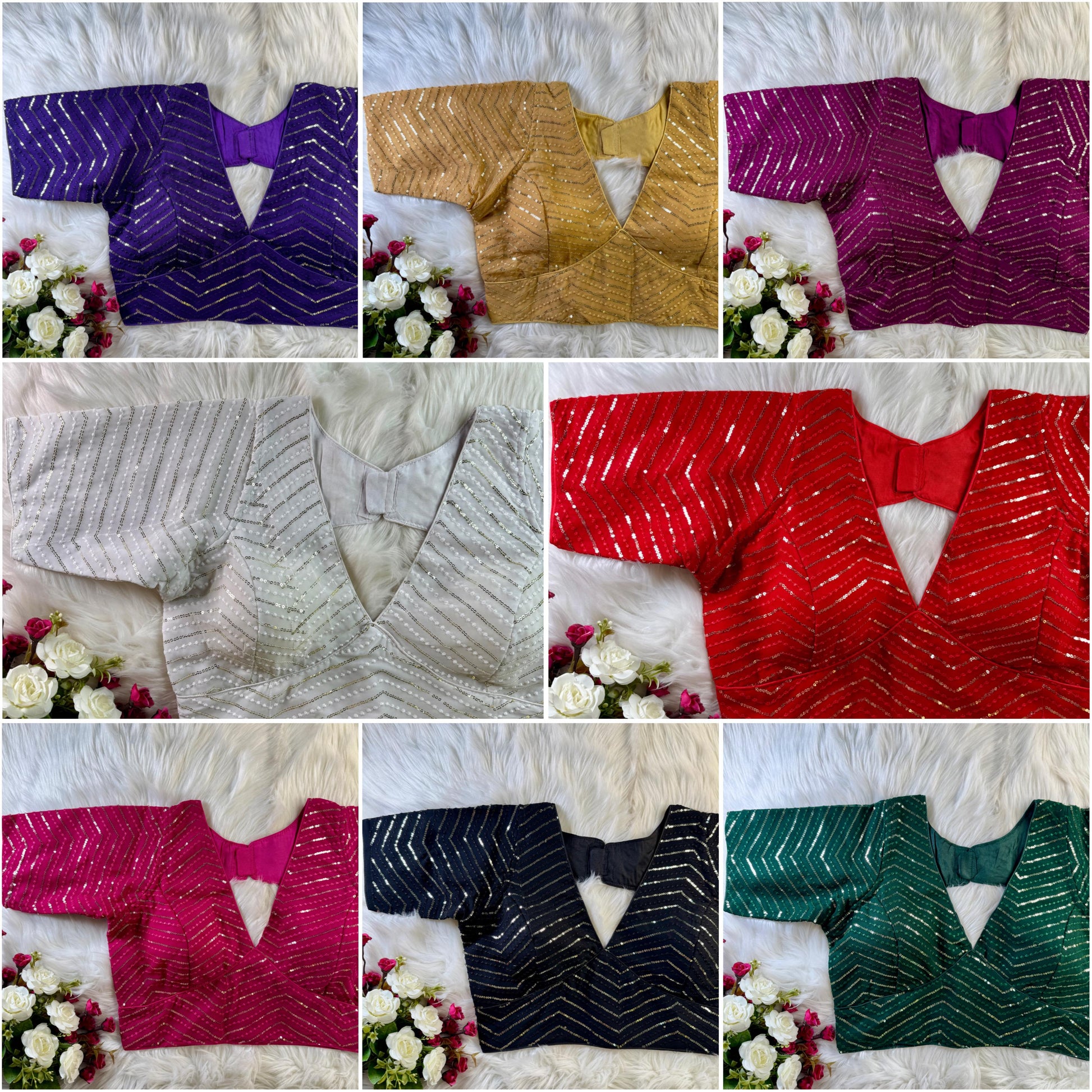 Product Image - Designer Georgette Saree Collection - Falguni