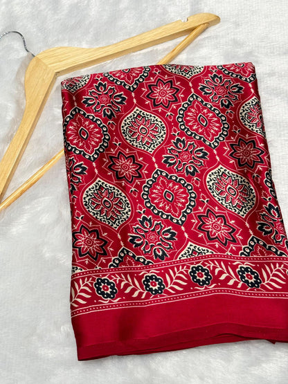 Product Image - Elegant Semi Gajji Bandhej Silk Saree - Perfect Ethnic Wear