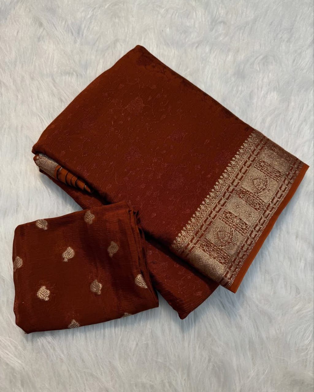 Product Image - Elegant Georgette Saree | Designer Ethnic Wear