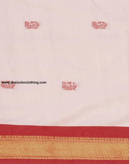 Pink Kanjivaram Silk Woven Saree