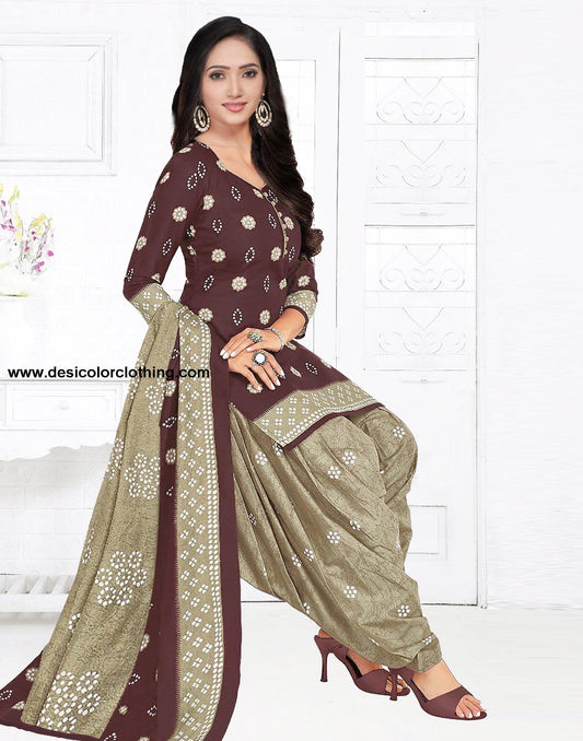 Printed Unstitched Salwar Suit Material