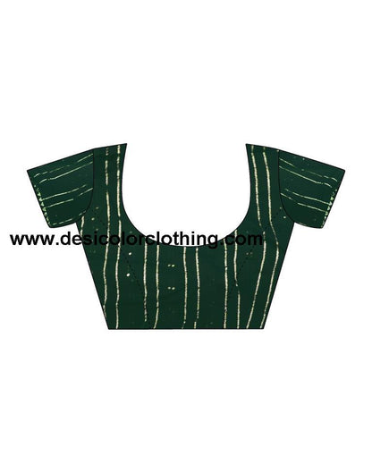 Pista Green Chanderi Printed Ready To Wear