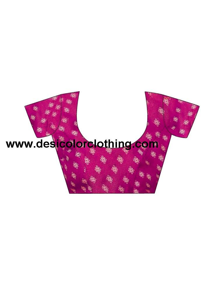 Deep Purple Printed Saree