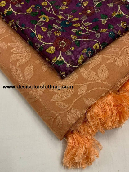Soft Silk Self Woven Jacquard Saree**