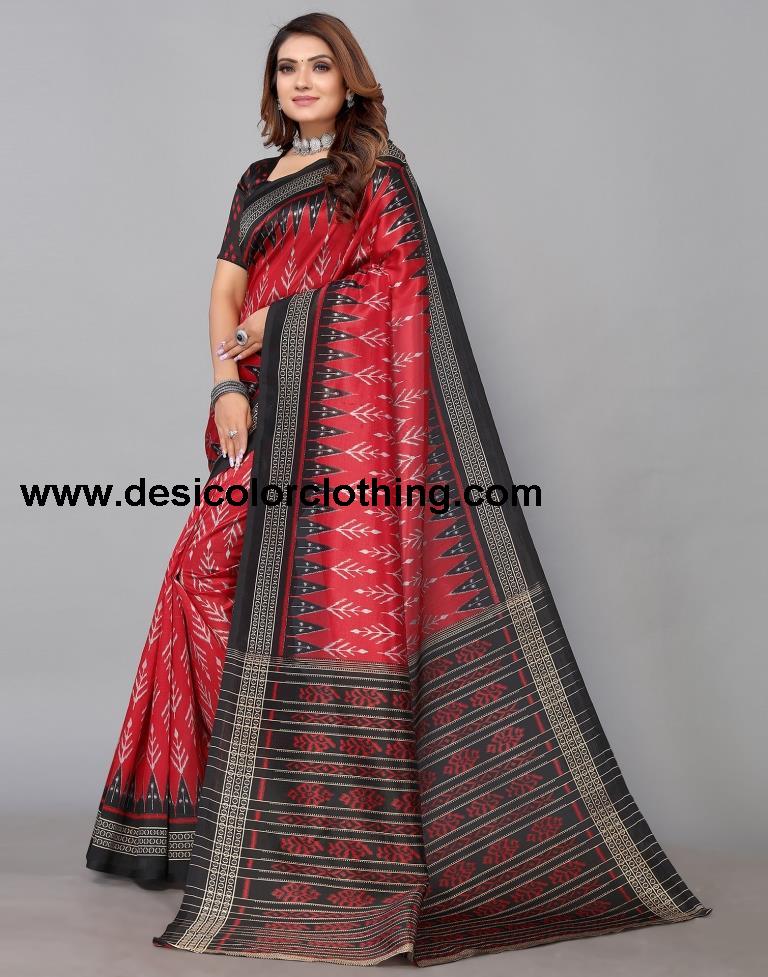 Red Silk Saree