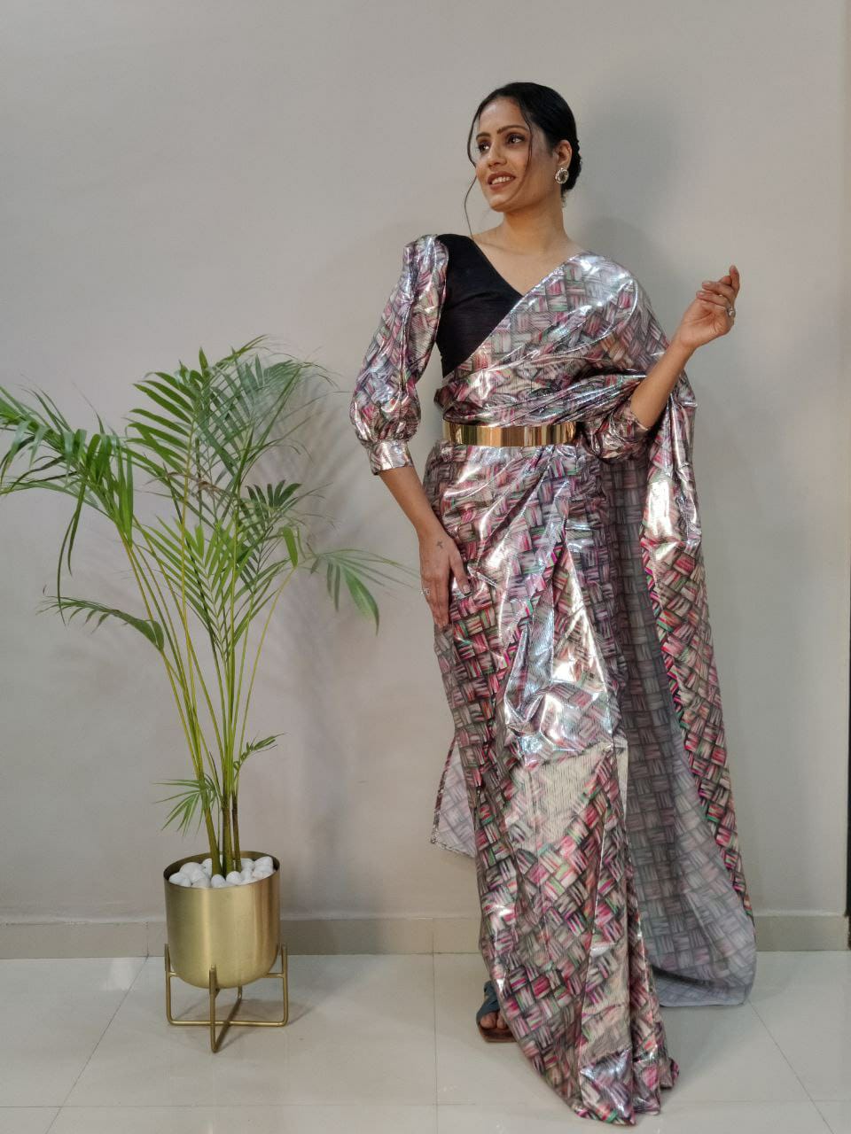 Product Image - Stunning Designer Georgette Saree Collection