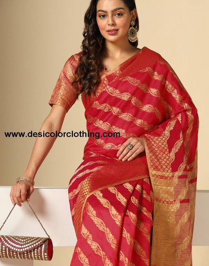 Red Silk Saree