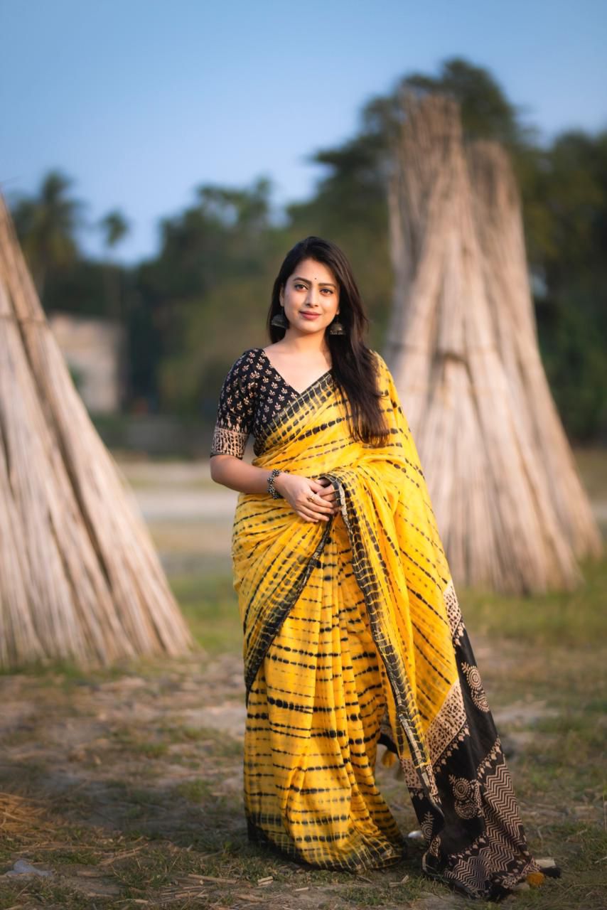 Product Image - Premium Pure Chanderi Shibori Saree - New Arrivals