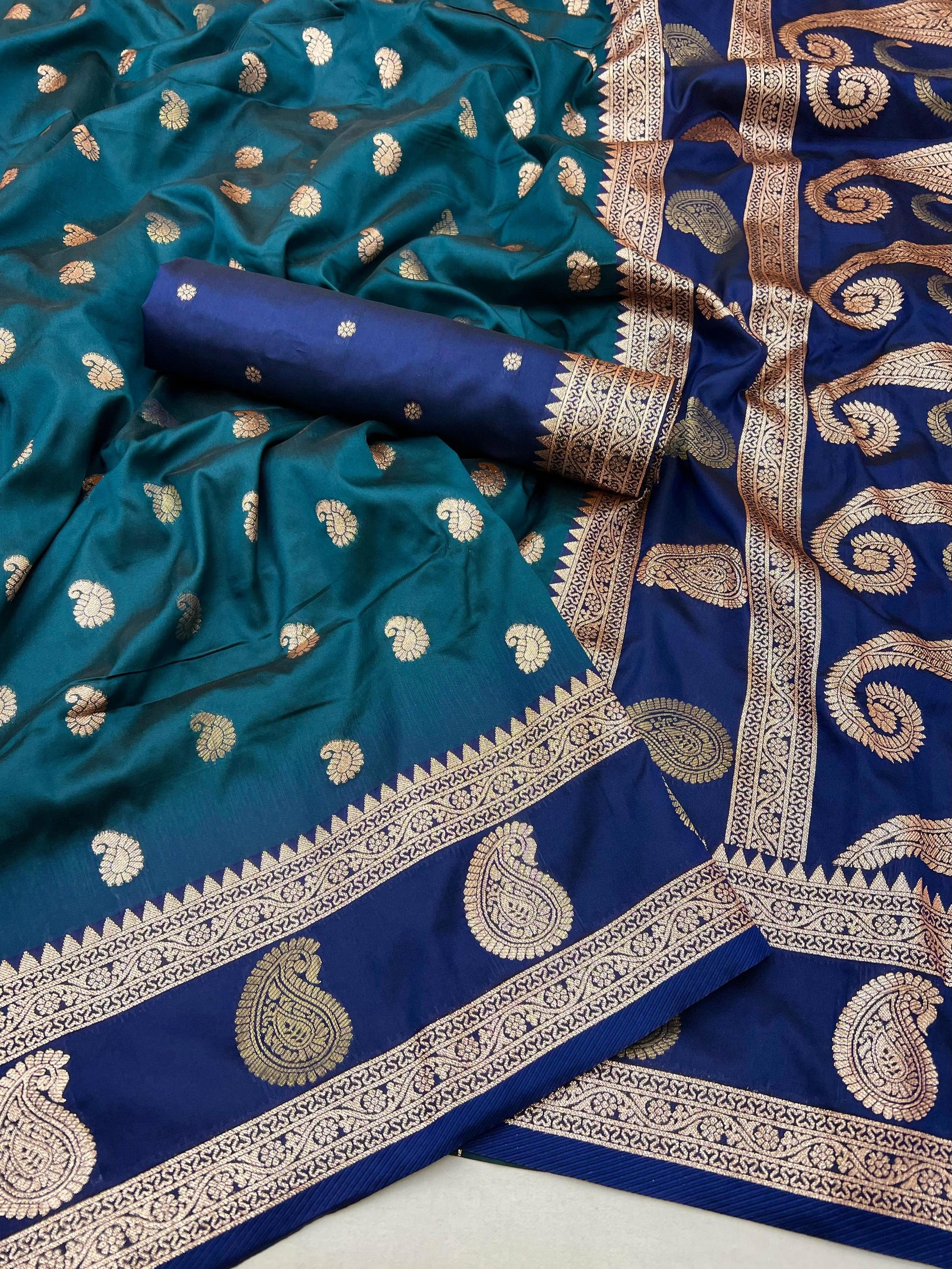 Product Image - Designer Banarasi Silk Saree with Zari Weaving