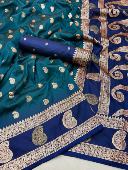 Product Image - Designer Banarasi Silk Saree with Zari Weaving