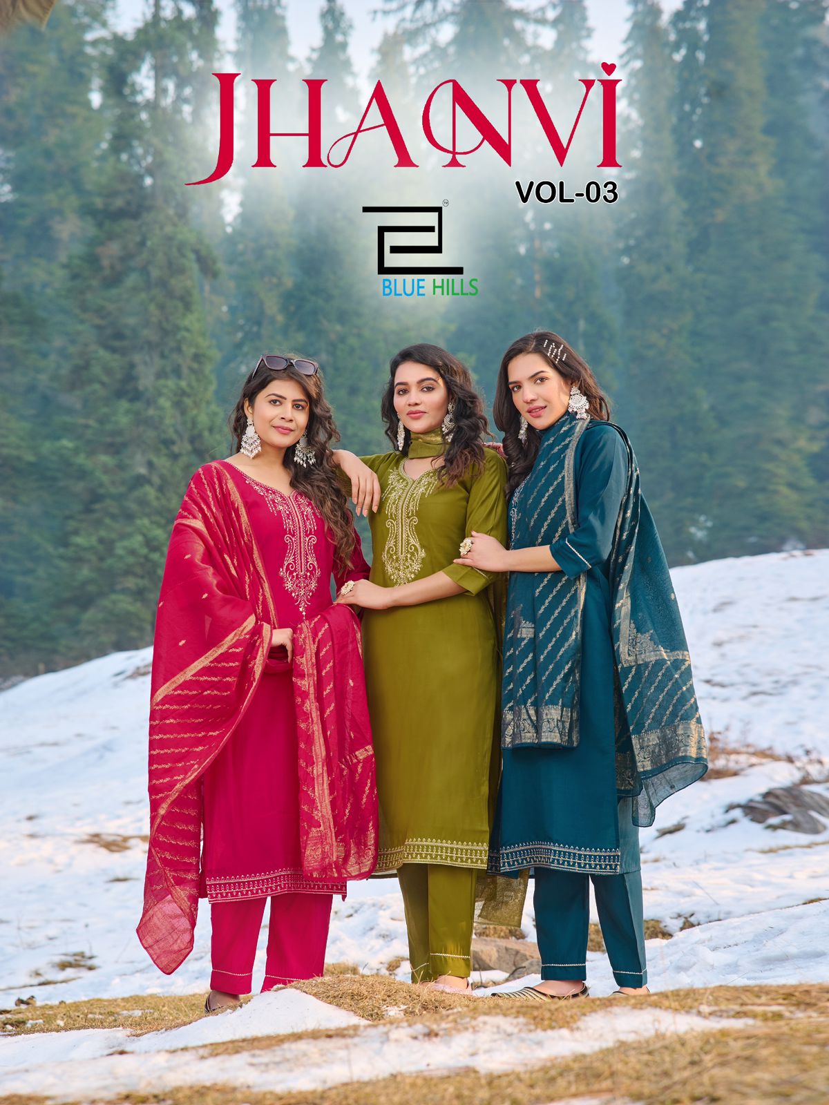 Product Image - JHANVI Vol 3 Designer Saree - Georgette Fabric, Festive Wear, Wedding Saree