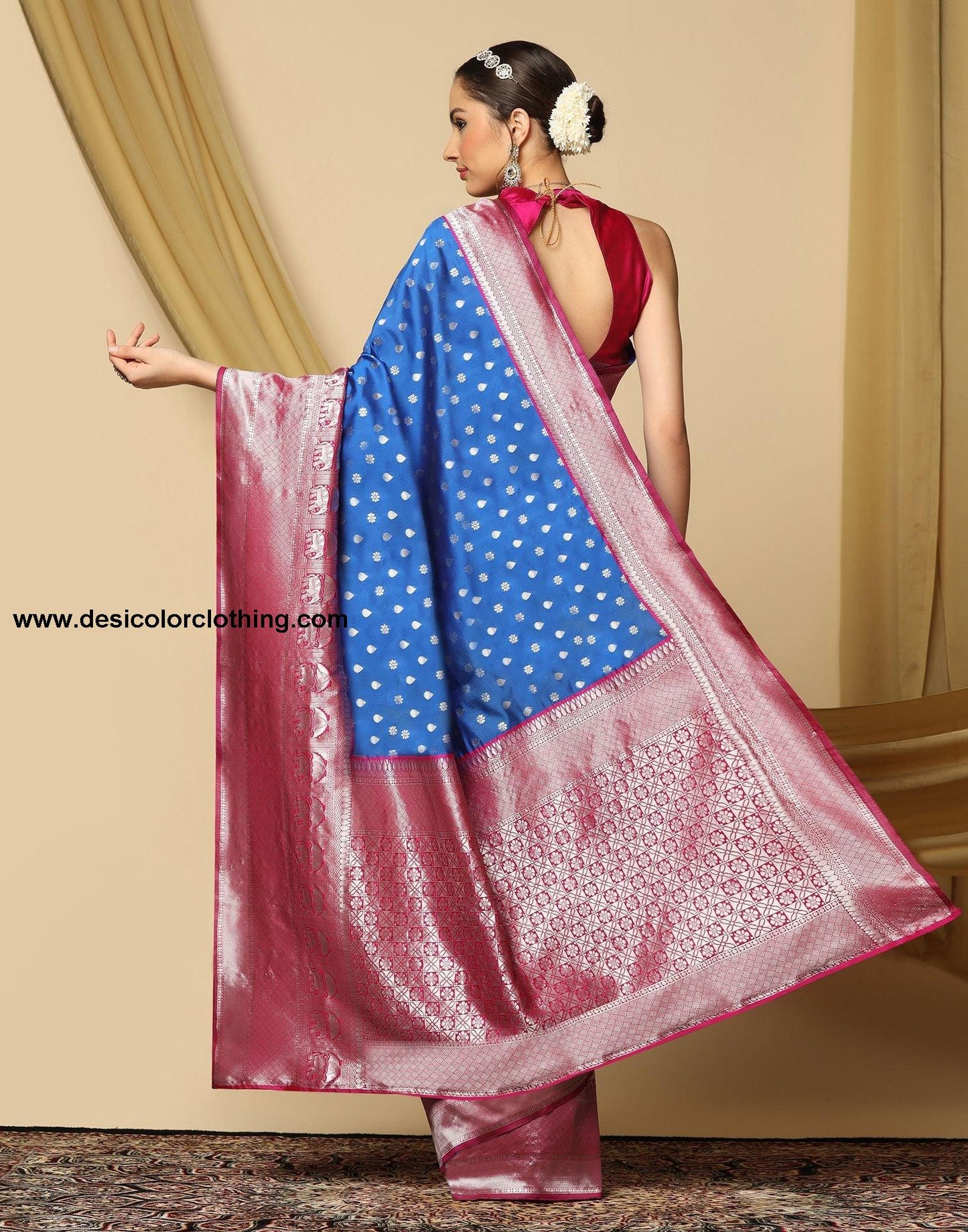 Blue Silk Saree