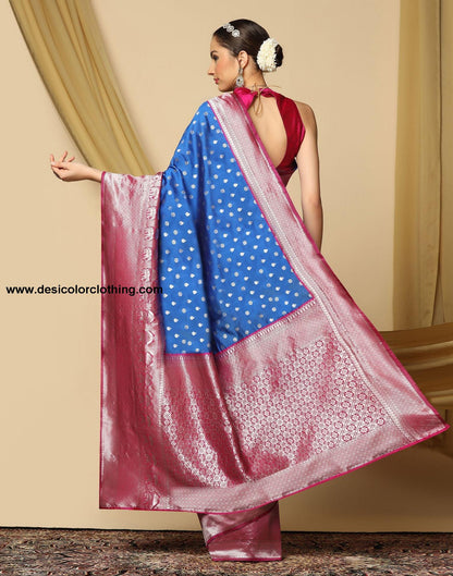 Blue Silk Saree