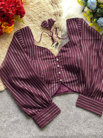 Product Image - Exquisite Designer Georgette Blouse for Ethnic & Festive Occasions