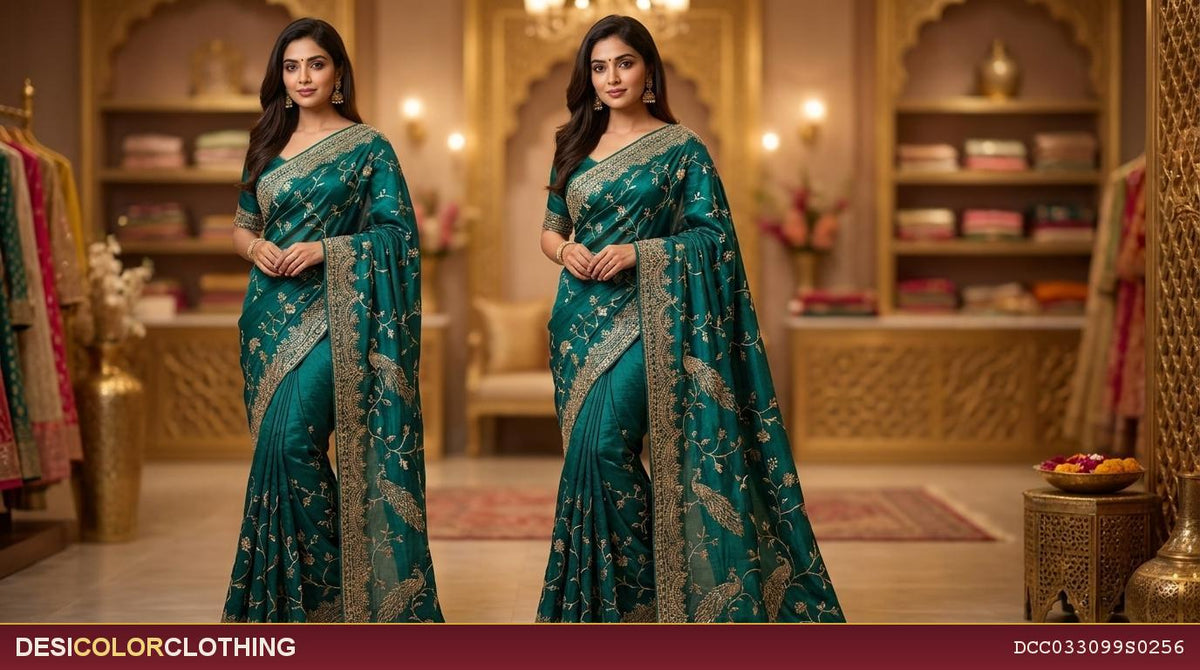 Product Image - Elegant Designer Saree for Wedding and Party Wear - 3