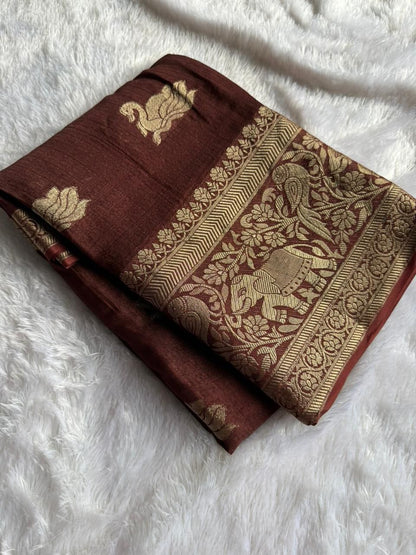 Product Image - Designer Jute Viscose Saree