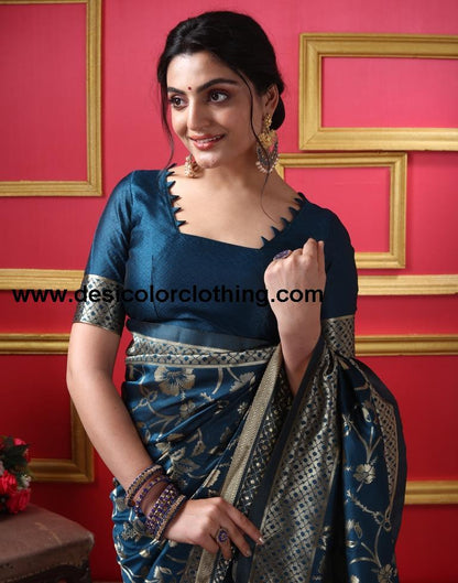 Rama Silk Plain Saree