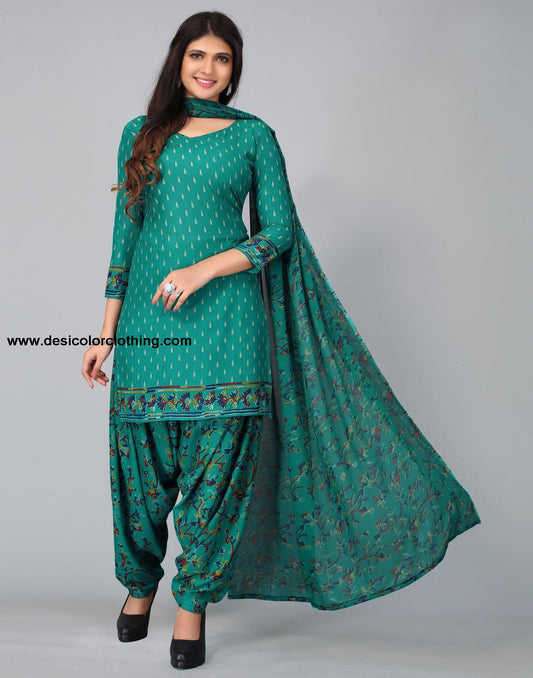 Printed Unstitched Salwar Suit Material