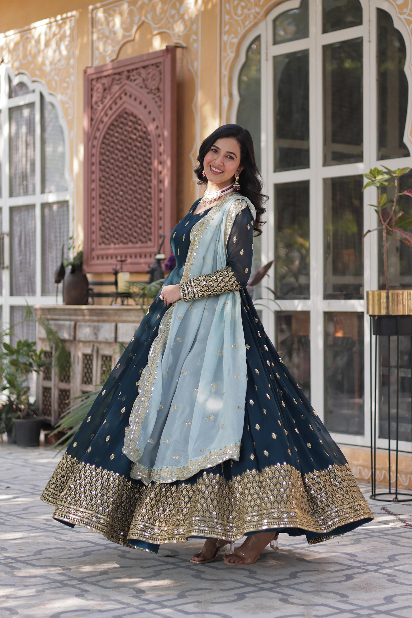 Product Image - Premium Designer ReadyMade Gown Collections - Elegant Festive Wear