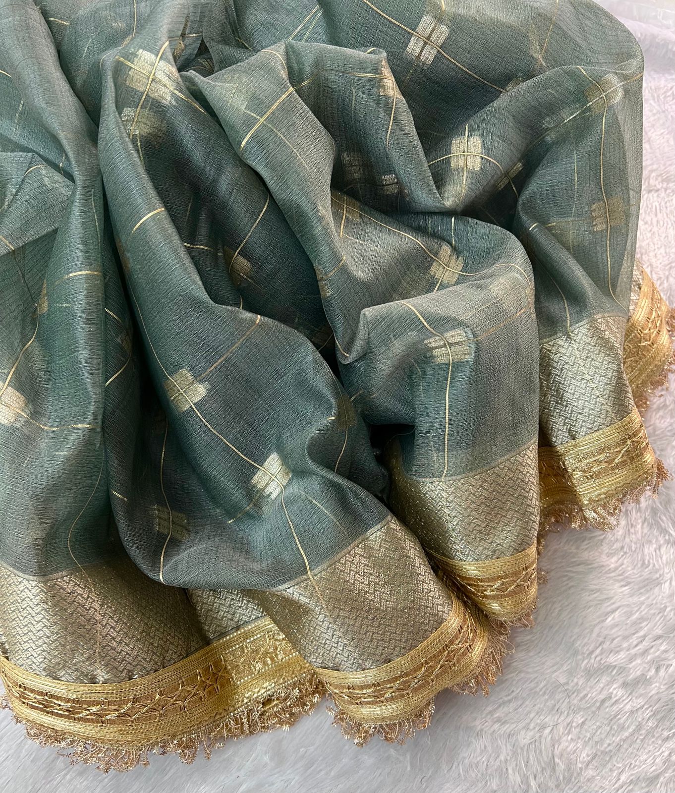 Product Image - Designer Georgette Wedding Saree - Festive Ethnic Wear