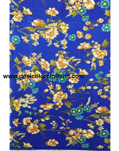 Royal Blue Printed Saree | 2082S644