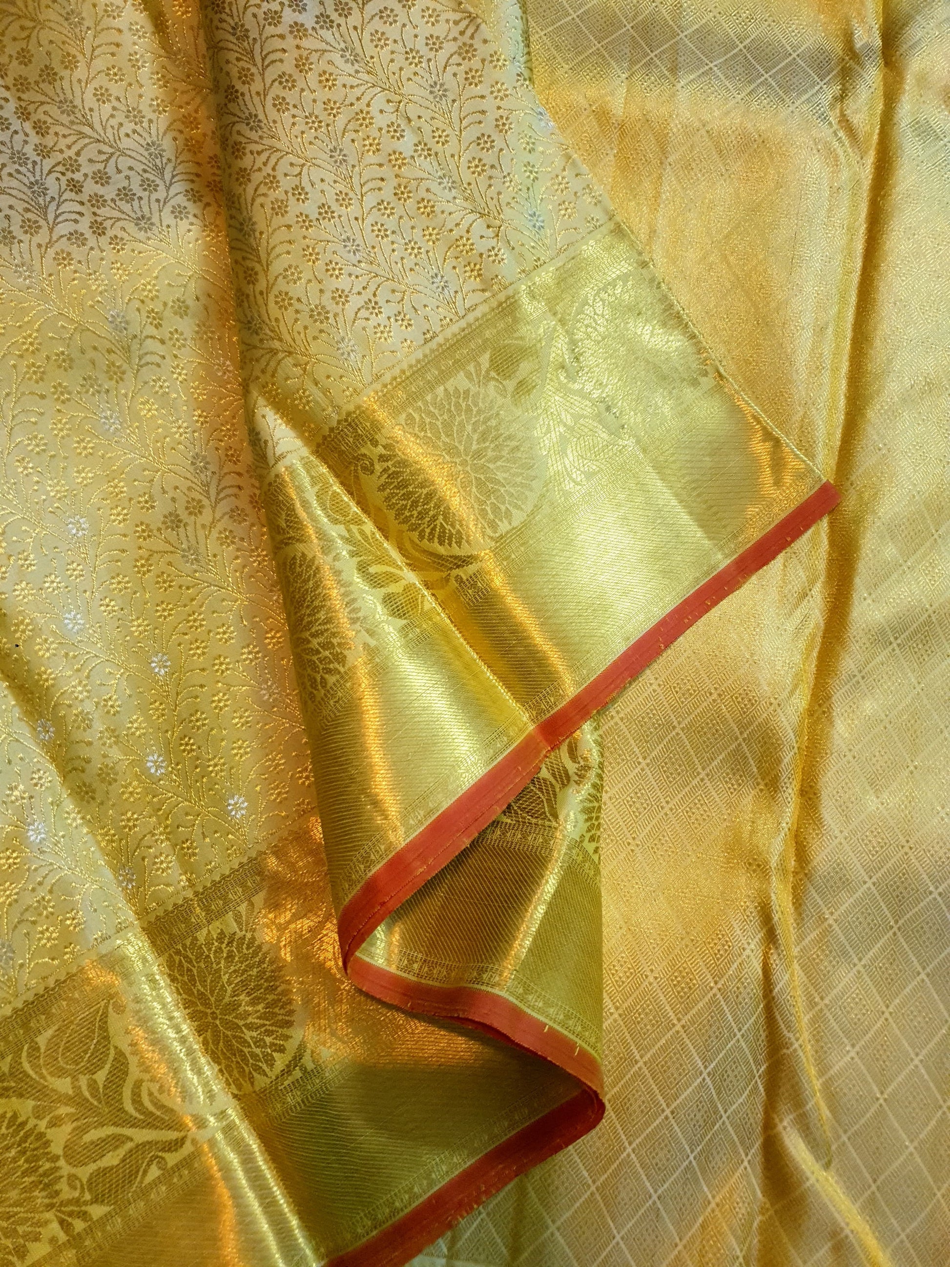 Product Image - 2G Pure Kanjivaram Silk Saree with Gold Zari Weaves